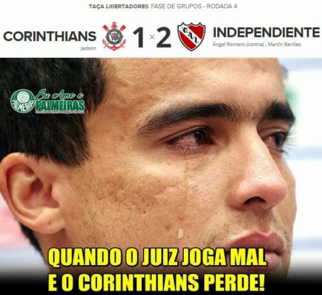 Os memes da derrota do Corinthians para o Independiente