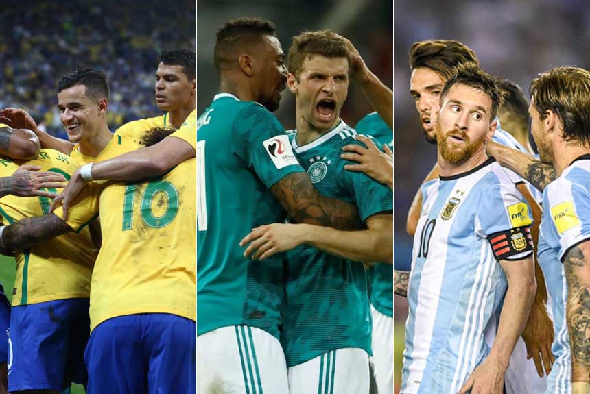 Montagem - Brasil, Alemanha e Argentina