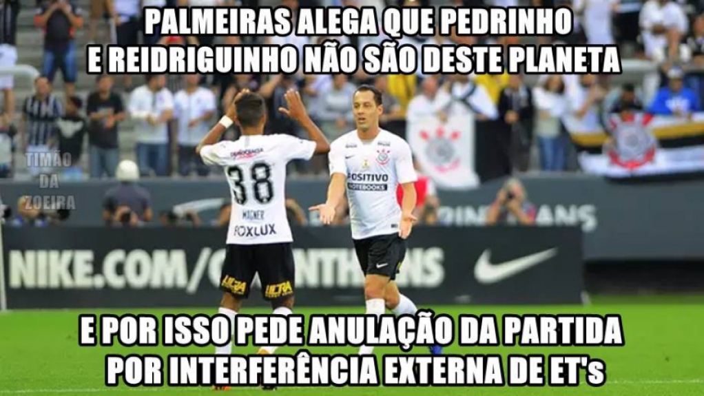 Os melhores memes de Corinthians 1 x 0 Palmeiras