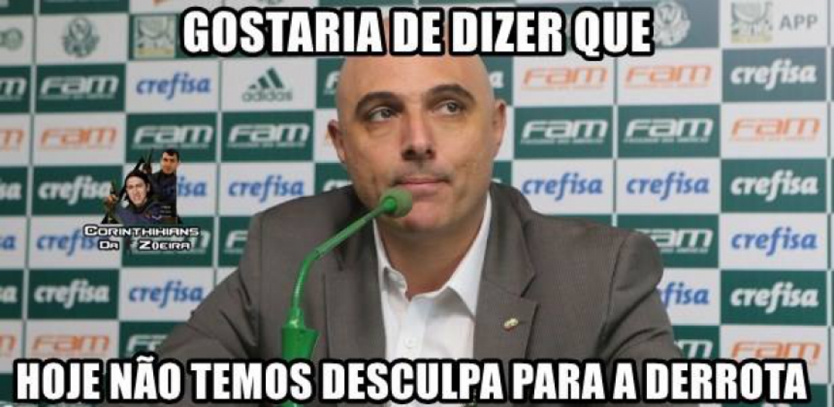 Os melhores memes de Corinthians 1 x 0 Palmeiras