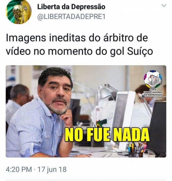 Humor na Copa: os memes do empate entre Brasil e Suíça