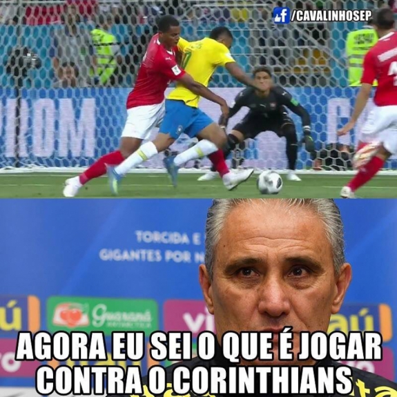 Humor na Copa: os memes do empate entre Brasil e Suíça