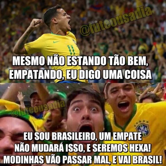 Humor na Copa: os memes do empate entre Brasil e Suíça