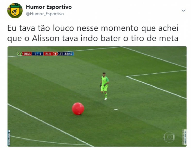 Humor na Copa: Alisson e o bolão contra a Suíça
