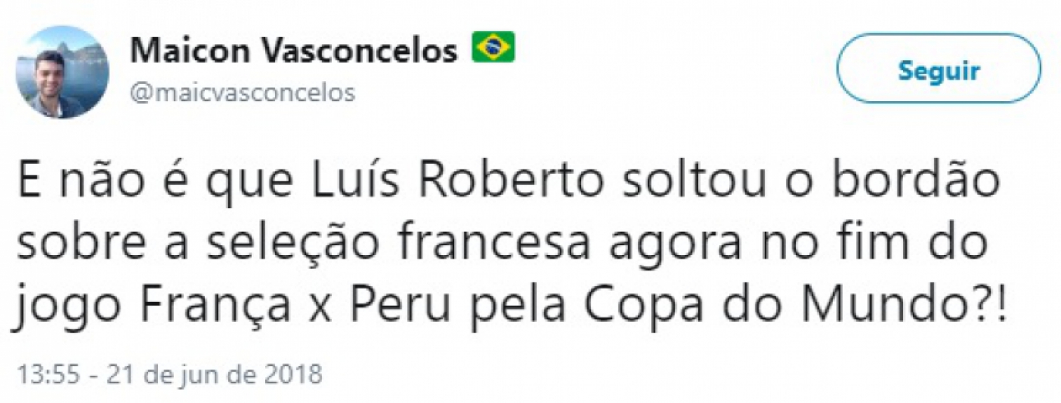 Humor na Copa: internautas repercutem 'negros maravilhosos' de Luis Roberto