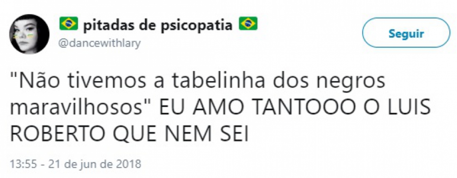 Humor na Copa: internautas repercutem 'negros maravilhosos' de Luis Roberto