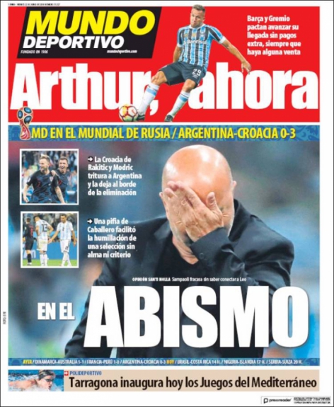 Capa Mundo Deportivo - 22/06/2018