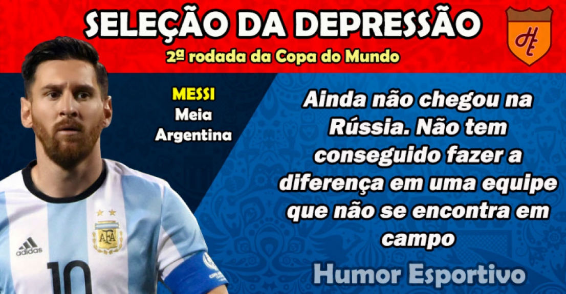 Humor na Copa: Seleção da Depressão da 2ª rodada