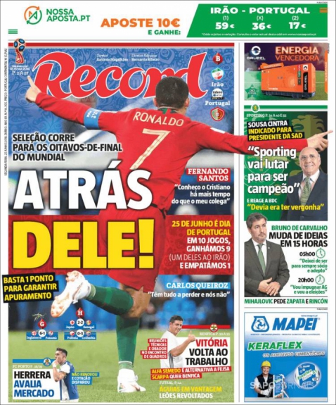 Capa Record - 25/06/2018