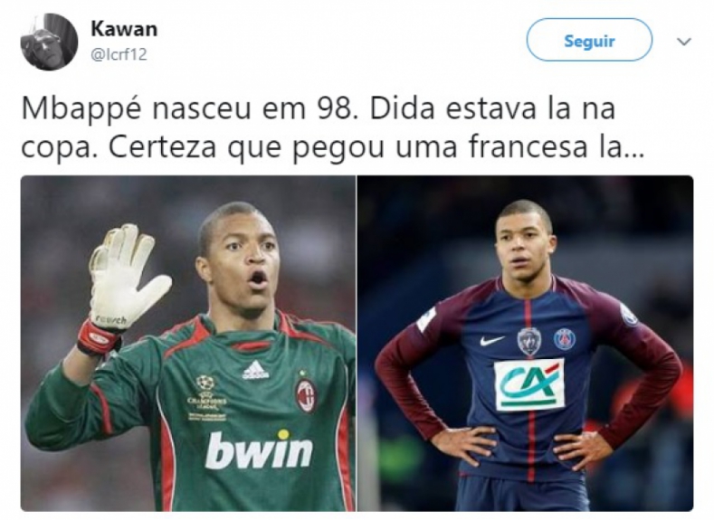 Pai e filho? Web brinca com semelhança entre Mbappé e Dida