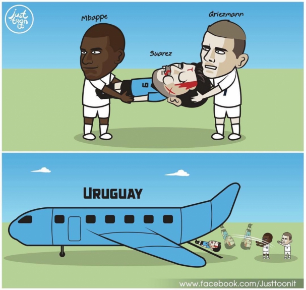 Humor na Copa: os memes de França 2-0 Uruguai