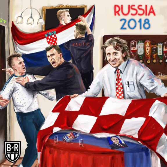 Humor na Copa: os memes de Croácia e Rússia