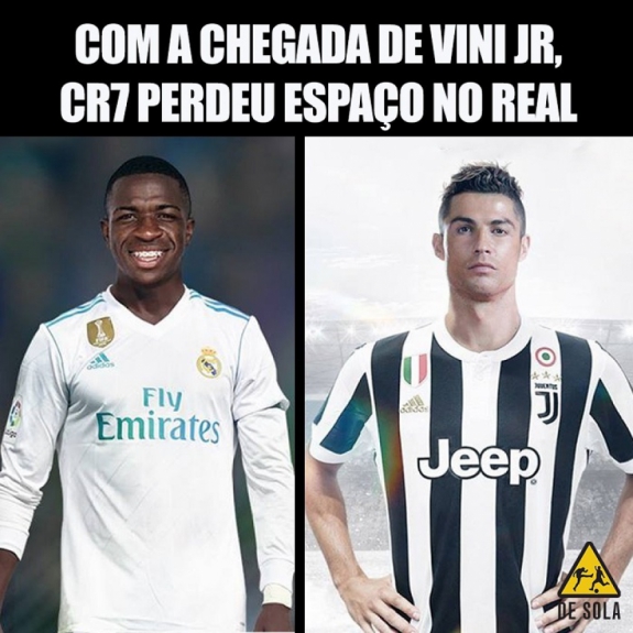 Saída de CR7 do Real Madrid rende brincadeiras nas redes