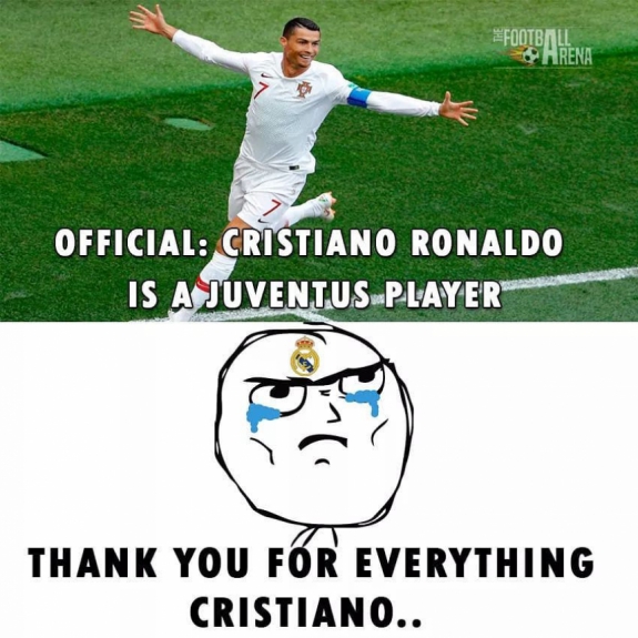 Saída de CR7 do Real Madrid rende brincadeiras nas redes