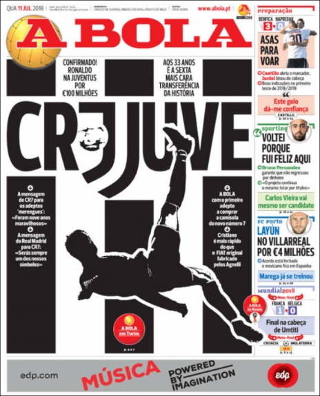 Capa A Bola - 11/07/2018