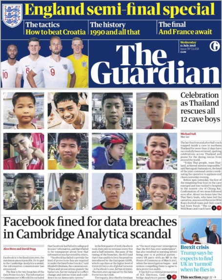 Capa The Guardian - 11/07/2018