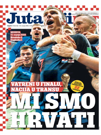 Capa Jutarnji - 12/07/2018