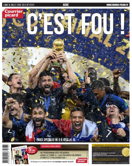 Capa Courrier Picard - 16/07/2018