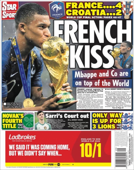 Capa Star Sport - 16/07/2018
