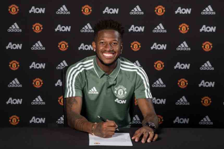 O meia Fred fechou com o Manchester United em transação na qual o Shakhtar Donetsk recebeu pagamento de 55 milhões de euros (R$ 240 milhões)