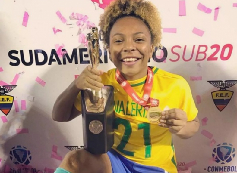 Valéria - atacante do Osasco Audax e da Seleção Brasileira Sub-20