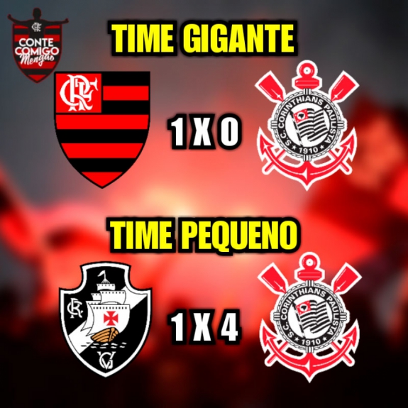 Os melhores memes de Vasco 1 x 4 Corinthians