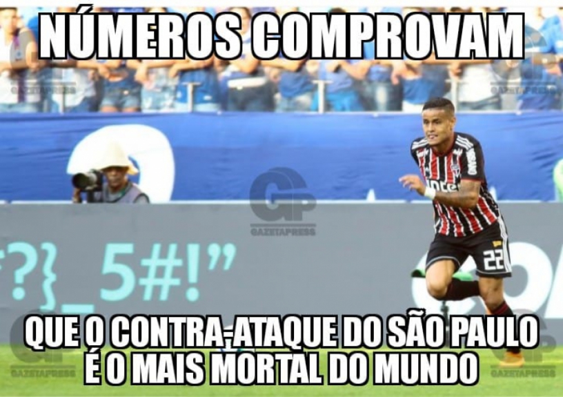 Os melhores memes de Cruzeiro 0 - 2 São Paulo