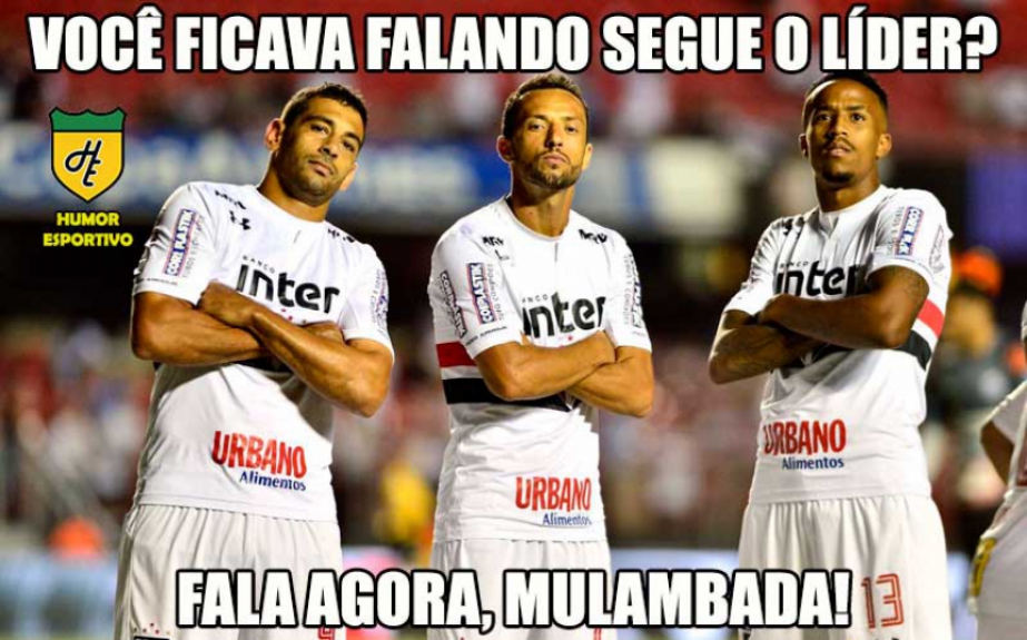 Internautas fazem piadas com troca da liderança do Brasileirão