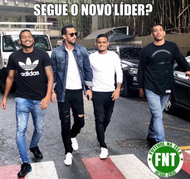 Internautas fazem piadas com troca da liderança do Brasileirão