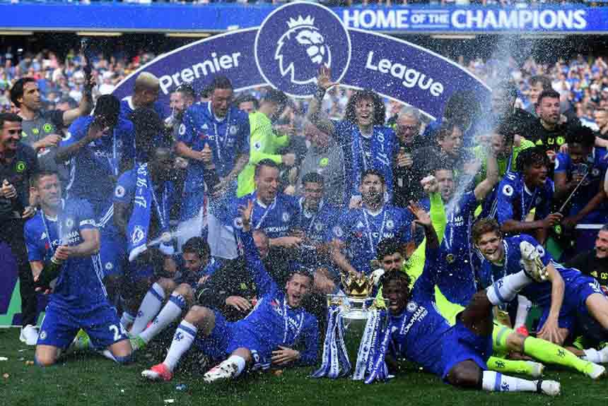 O Chelsea chegou ao sexto título inglês de sua história, o terceiro no período de dez anos, na temporada 2016/2017