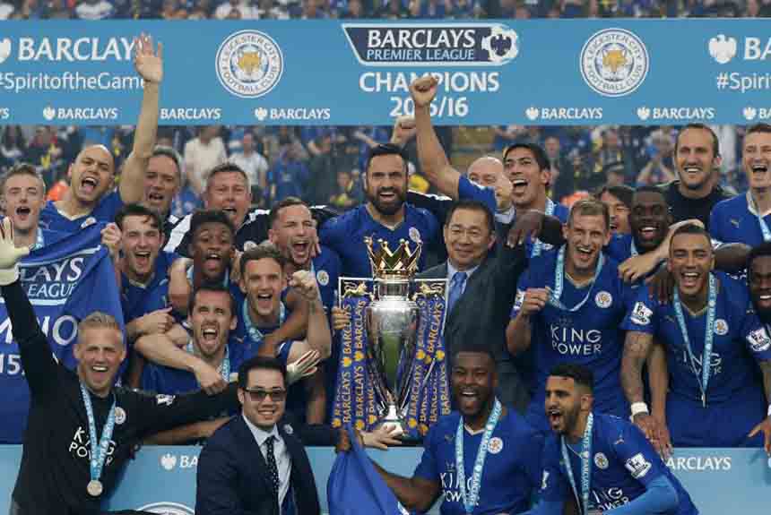 O Leicester protagonizou a maior zebra dos últimos tempos na Terra da Rainha. O surpreendente título inglês ocorreu na temporada 2015/2016