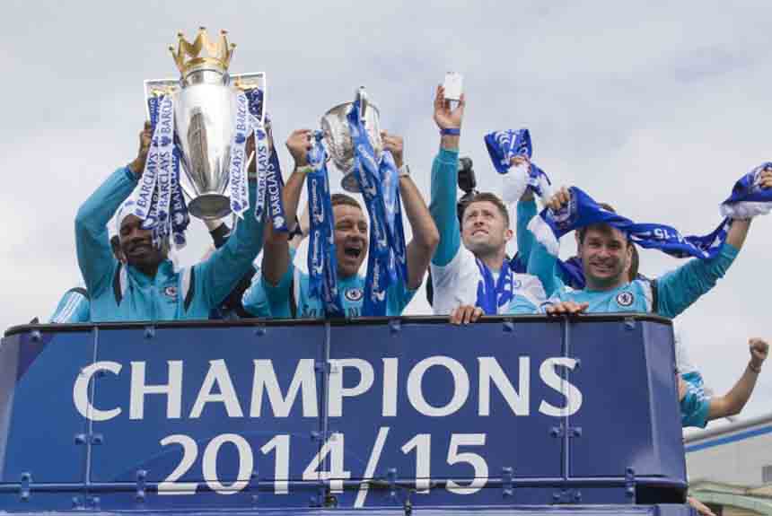 Os Blues voltaram a faturar o campeonato nacional na temporada 2014/2015 do futebol inglês