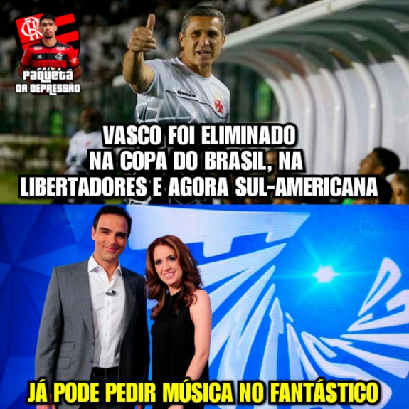 Os memes da eliminação do Vasco na Copa Sul-Americana