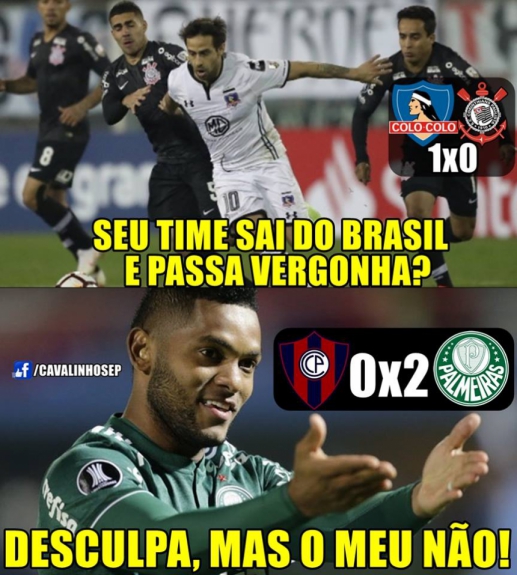 Os memes da vitória do Palmeiras sobre o Cerro Porteño pela Libertadores