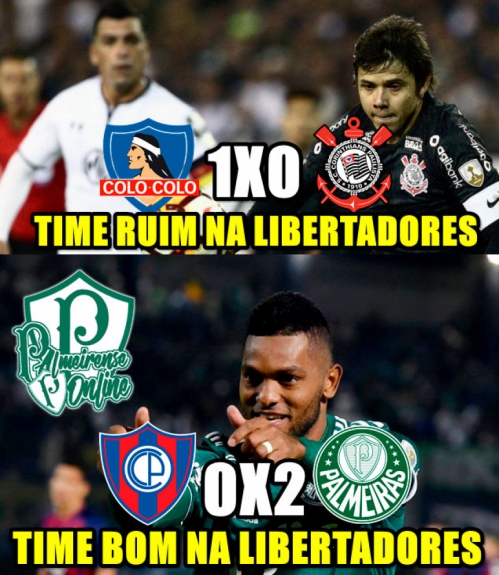 Os memes da vitória do Palmeiras sobre o Cerro Porteño pela Libertadores