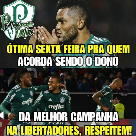 Os memes da vitória do Palmeiras sobre o Cerro Porteño pela Libertadores