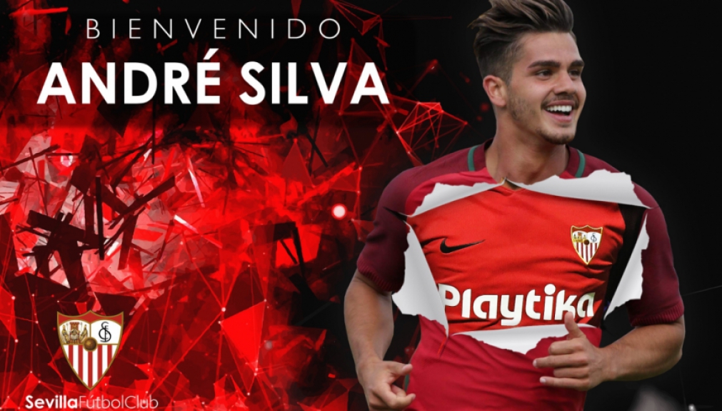 O Sevilla anunciou a contratação do atacante da seleção portuguesa André Silva, de 22 anos, por empréstimo com opção de compra estipulado em 38 milhões de Euros (aproximadamente R$167 milhões), segundo o 'AS'. O jogador que estava no Milan, chegou a cidad