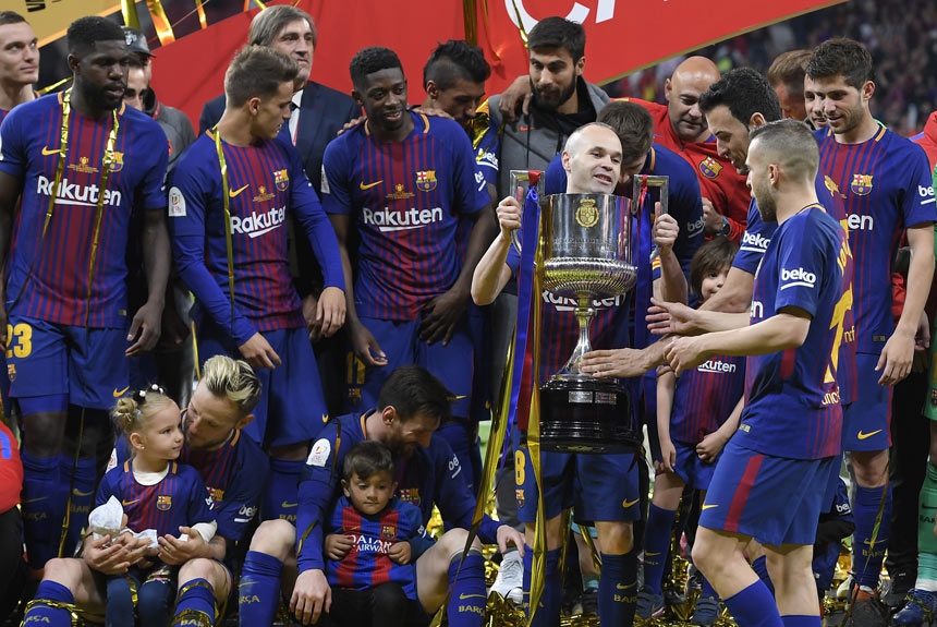 Messi também tem um total de seis Copa do Rei no currículo. A última foi na temporada 2017/2018