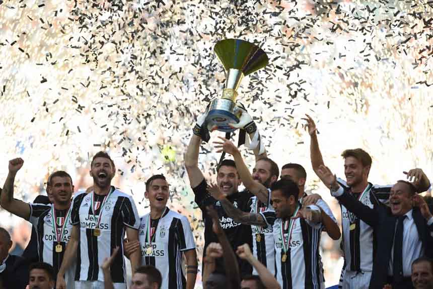 A rotina de conquistas do Italiano se repetiu na temporada 2016/2017, quando a Juventus celebrou seu sexto título em sequência