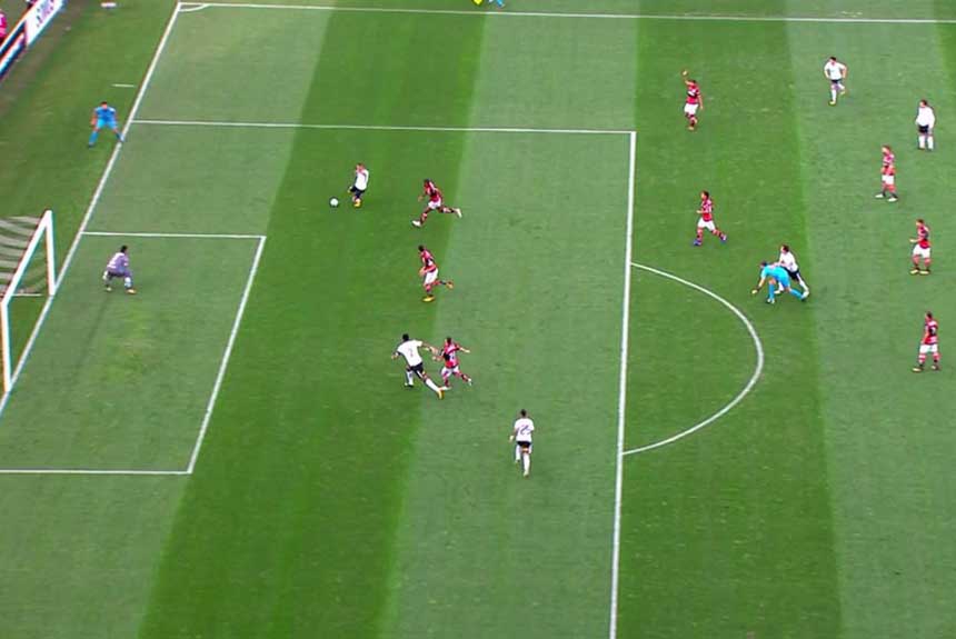 Gol mal anulado de Jô na Arena Corinthians - Brasileirão de 2017