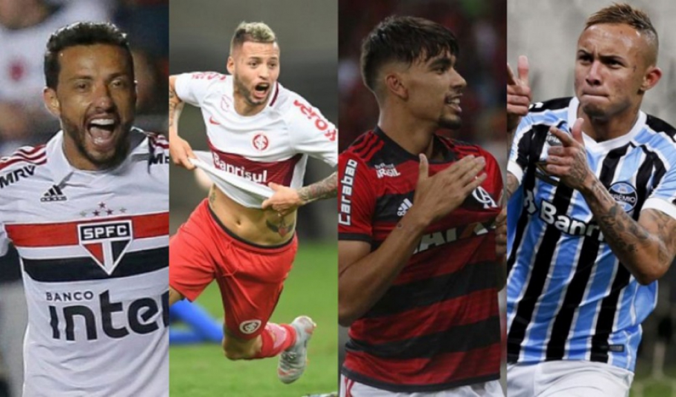 Montagem - São Paulo, Inter, Flamengo e Grêmio