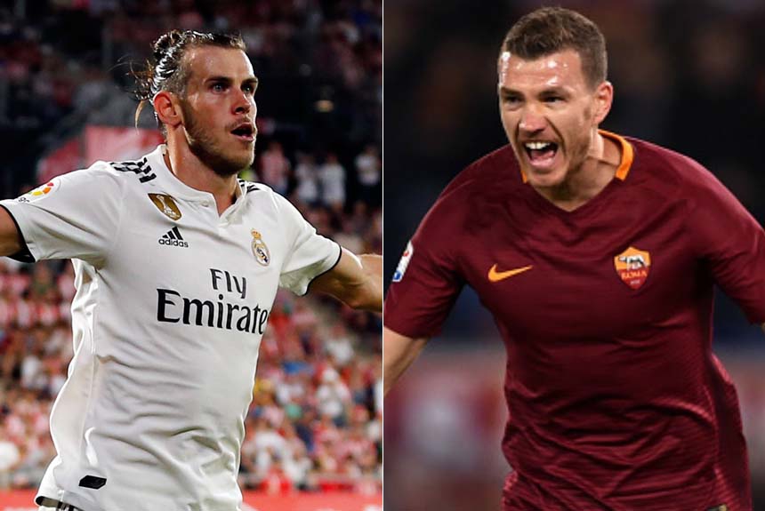 Real Madrid (Bale) x Roma (Dzeko)
