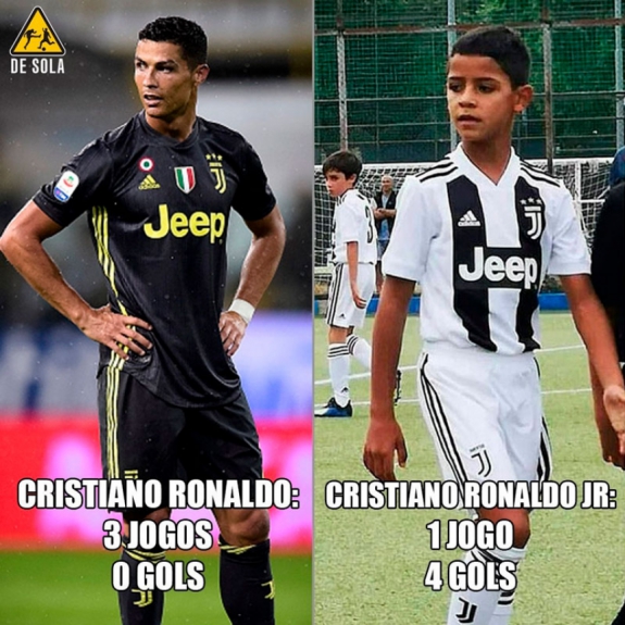 CR7 é alvo de memes após passar em branco mais uma partida