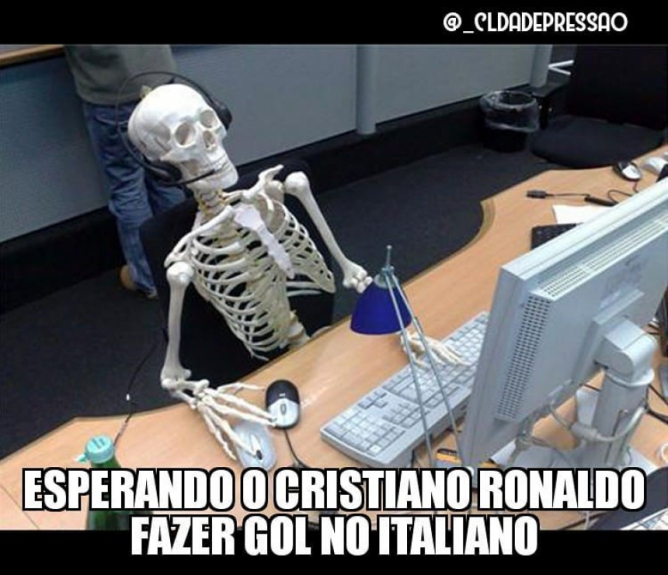 CR7 é alvo de memes após passar em branco mais uma partida