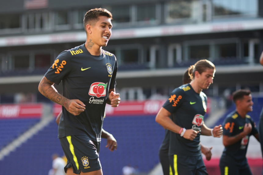 Treino da Seleção Brasileira - Firmino