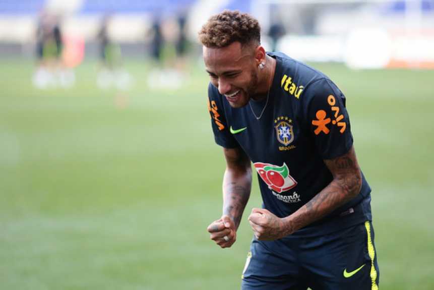 Treino da Seleção Brasileira - Neymar