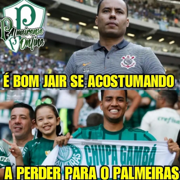Os melhores memes da vitória do Palmeiras diante do Corinthians