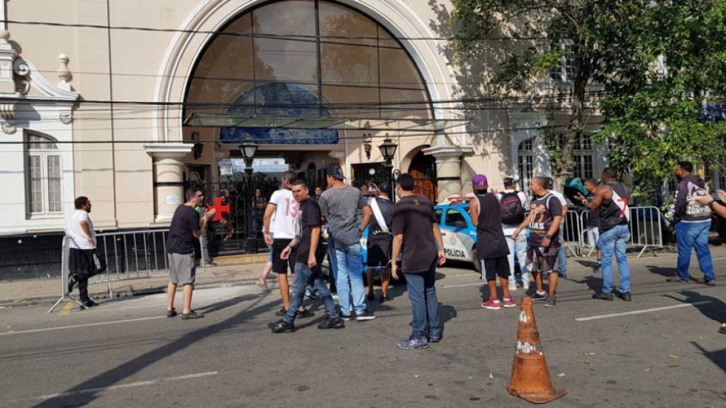 Protesto em São Januário