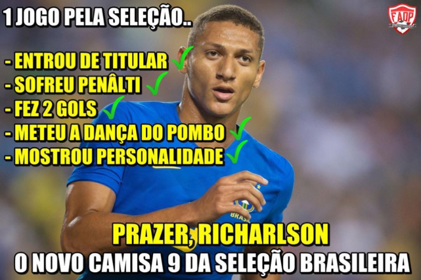 Os memes de Brasil 5 x 0 El Salvador