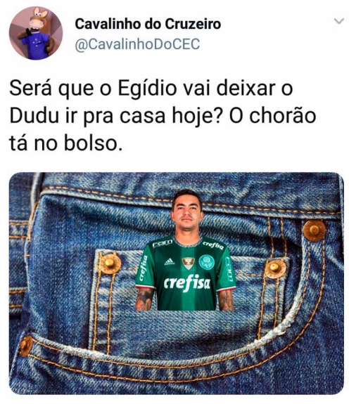As zoeiras de Palmeiras 0 x 1 Cruzeiro, pela Copa do Brasil